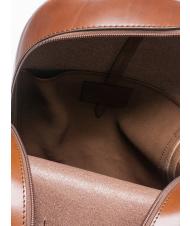 THE BRIDGE LORENZO Lederrucksack f&uuml;r PC 14 " Braun / Palladium - PC-Rucks&auml;cke - 5