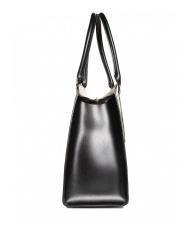 FURLA DORIS L Tragetasche aus weichem doppeltem Avion-Kalbsleder Schwarz - Damentaschen - 3