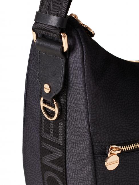 LUNA M Schultertasche dunkles Schwarz - Damentaschen