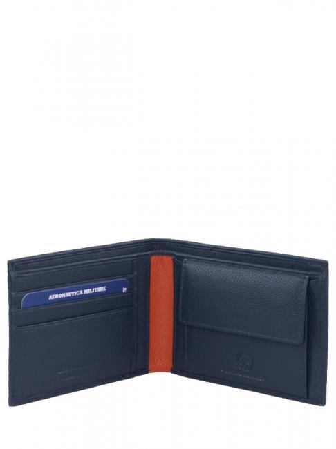 FIGHTER Herren Geldb&ouml;rse aus Leder Blau - Brieftaschen Herren