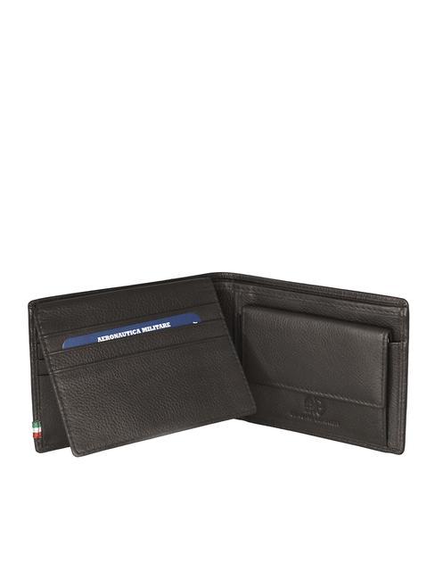 FLAG Ledergeldb&ouml;rse mit M&uuml;nzfach Schwarz - Brieftaschen Herren