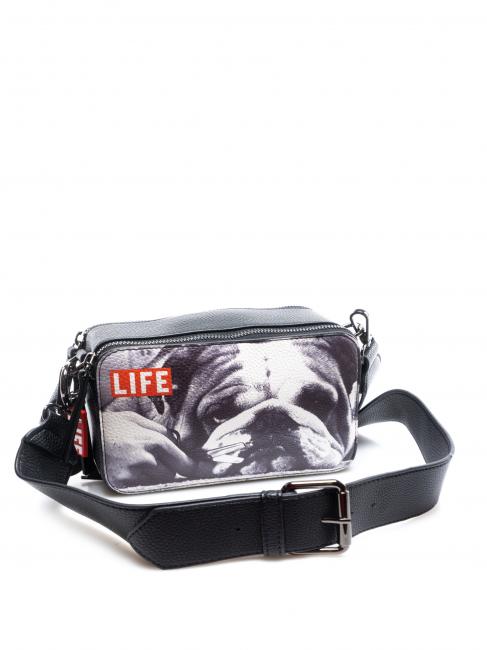 LIFE NINA Mini Kameratasche Umh&auml;ngetasche Hunde - Damentaschen