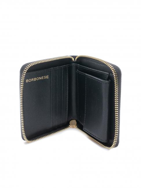 CLASSICA Geldb&ouml;rse mit mittlerem Rei&szlig;verschluss dunkles Schwarz - Reisetaschen