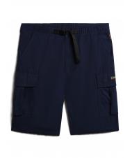 NAPAPIJRI N-DRU Cargo-Bermuda aus Baumwolle mit G&uuml;rtel Mittelalterliches Blau - Hosen Herren - 6