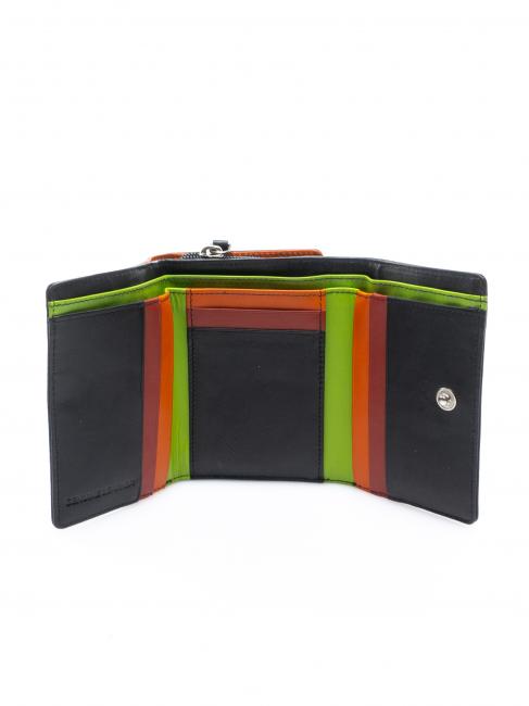 COLORFULL Ledergeldb&ouml;rse Schwarz - Brieftaschen Damen