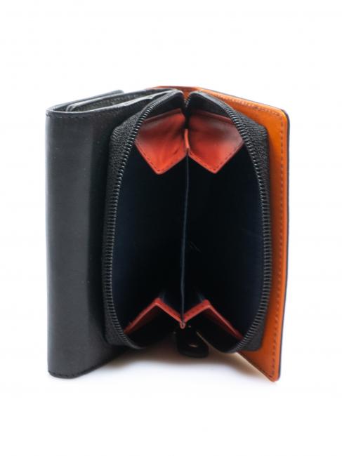 COLORFULL Ledergeldb&ouml;rse Schwarz - Brieftaschen Damen