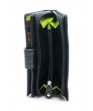 LESAC COLORFULL Geldb&ouml;rse aus Leder f&uuml;r Damen Schwarz - Brieftaschen Damen - 4