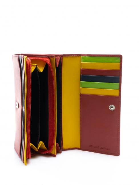 COLORFULL Ledergeldb&ouml;rse mit M&uuml;nzfach rs - Brieftaschen Damen