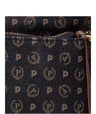 POLLINI HERITAGE Umh&auml;ngetasche mit Kette Schwarz Braun - Damentaschen - 5