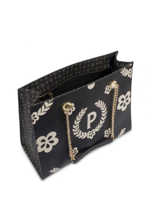 HERITAGE Einkaufstasche mit Allover-Print Schwarz - Damentaschen
