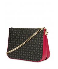 POLLINI HERITAGE Umh&auml;ngetasche mit Kette schwarzer Lack - Damentaschen - 2