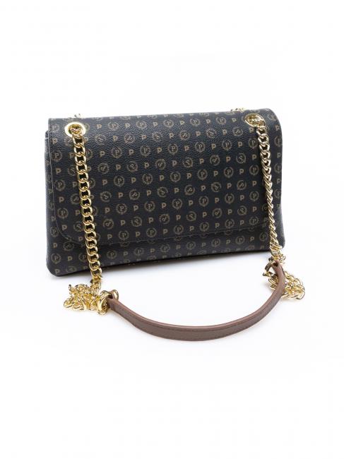 HERITAGE Mittlere Umh&auml;ngetasche Schwarz Braun - Damentaschen