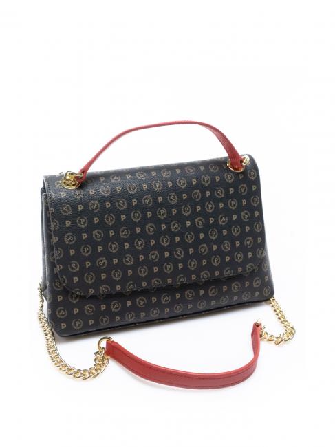 HERITAGE Mittlere Umh&auml;ngetasche schwarzer Lack - Damentaschen