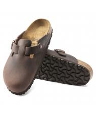 BIRKENSTOCK BOSTON Sabot-Sandale aus Leder habana - Schuhe Unisex - 6