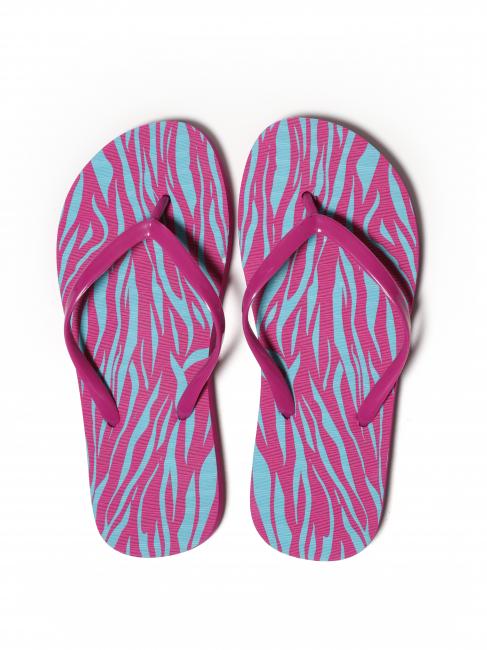 SANDY Flip-Flop-Hausschuh orchidee / hellblau - Damenschuhe