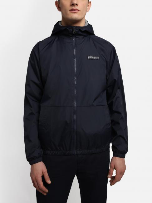 A-MORGEX Kapuzenjacke mit Kway-Logo blu marine - Herrenjacken