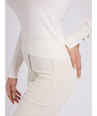 GUESS Pullover girocollo Pullover mit Rundhalsausschnitt cremwhi - Damenpullover - 4