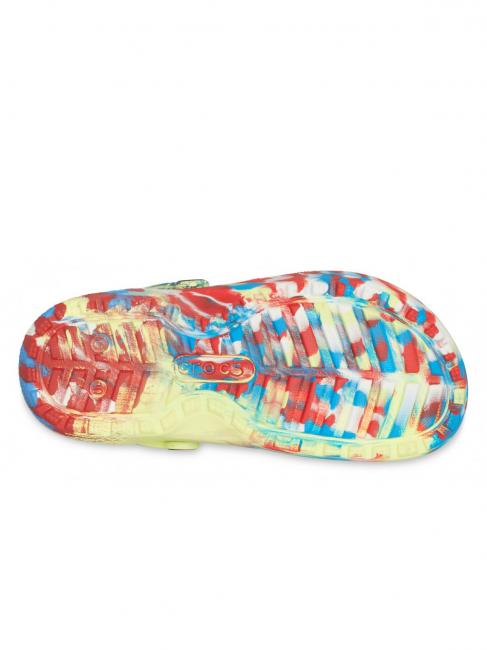 CLASSIC LINED MARBLED GLOG TODDLER Gepolsterter Sabot Schwefel / Multi - Kinderschuhe