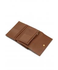 COCCINELLE METALLIC SOFT Bifold-Brieftasche aus geh&auml;mmertem Leder BRULE - Brieftaschen Damen - 2