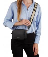 COCCINELLE TEBE Schultertasche aus strukturiertem Leder Schwarz - Damentaschen - 5