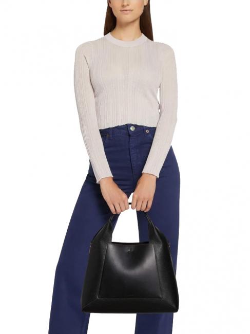 GILDA Umh&auml;ngetasche, mit Schulterriemen schwarz + marmor c - Damentaschen