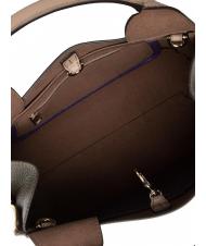 FURLA GILDA Einkaufstasche aus Roma- und St eracle-Kalbsleder grau + salbei c - Damentaschen - 6