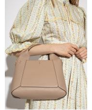 FURLA GILDA Einkaufstasche aus Roma- und St eracle-Kalbsleder grau + salbei c - Damentaschen - 7