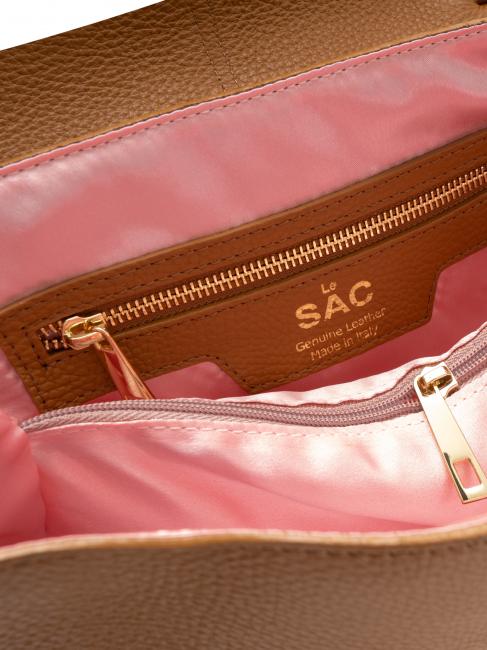 Tasche IN Haut NAPPATA Mit abnehmbarem Schulterriemen nat&uuml;rlich - Damentaschen