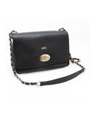 LESAC Schultertasche Aus Dollarleder Schwarz - Damentaschen - 2