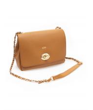 LESAC Schultertasche Aus Dollarleder nat&uuml;rlich - Damentaschen - 2