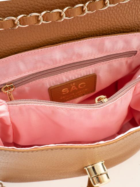 Schultertasche Aus Dollarleder nat&uuml;rlich - Damentaschen