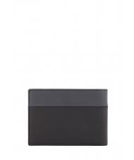 PIQUADRO URBAN Geldb&ouml;rse mit &Uuml;berschlag, aus Leder schwarz grigiongr - Brieftaschen Herren - 4