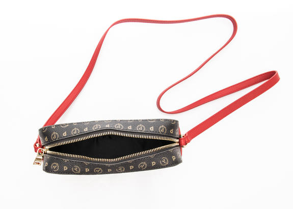 Heritage Classic Mini-Schultertasche schwarzer Lack - Damentaschen