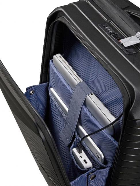 AIRCONIC Handgep&auml;ck-Trolley, 15,6" PC-Halterung ONYX SCHWARZ - Handgep&auml;ck