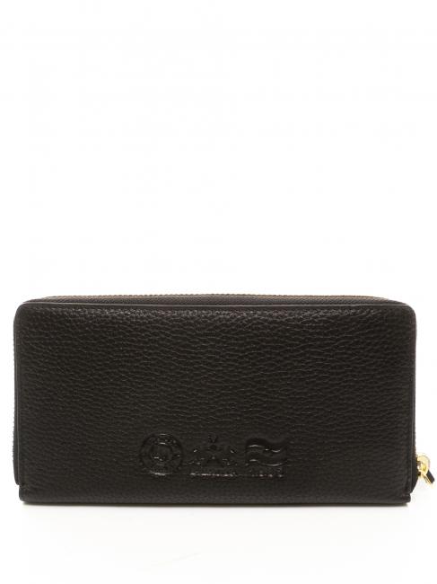 HERITAGE Geldb&ouml;rse aus Leder f&uuml;r Damen Schwarz - Brieftaschen Damen