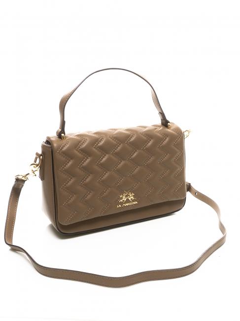 ANGELINA Handtasche, mit Schultergurt Taupe - Damentaschen