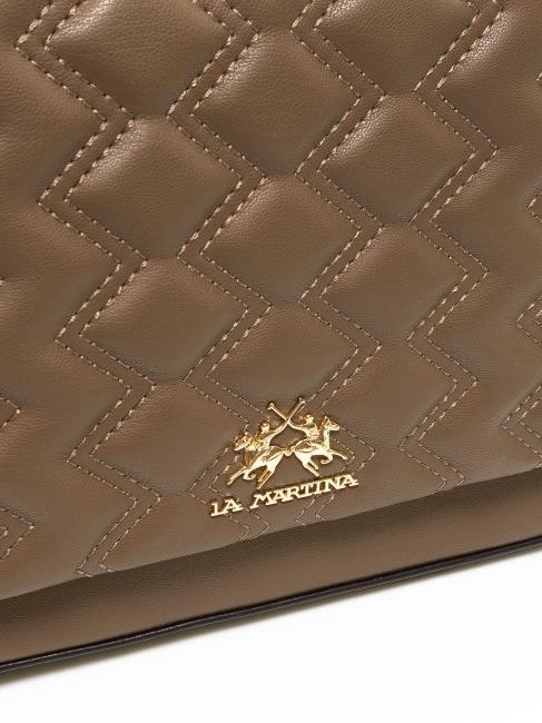 ANGELINA Handtasche, mit Schultergurt Taupe - Damentaschen