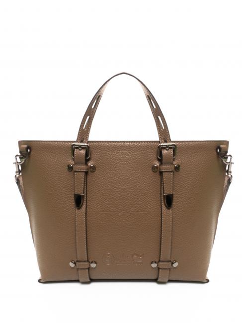 ALE Handtasche, mit Schultergurt Taupe - Damentaschen