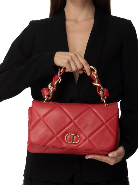 CHERIE Handtasche, mit Schultergurt Mohn - Damentaschen