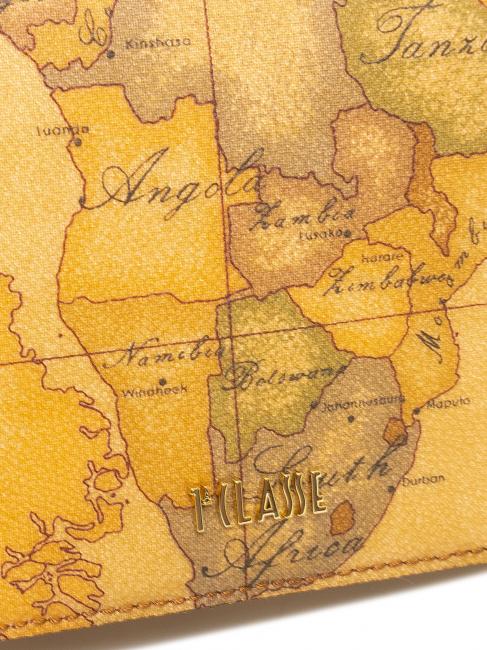 GEO CLASSIC Clutch mit &Uuml;berschlag und Riemen NAT&Uuml;RLICH - Damentaschen