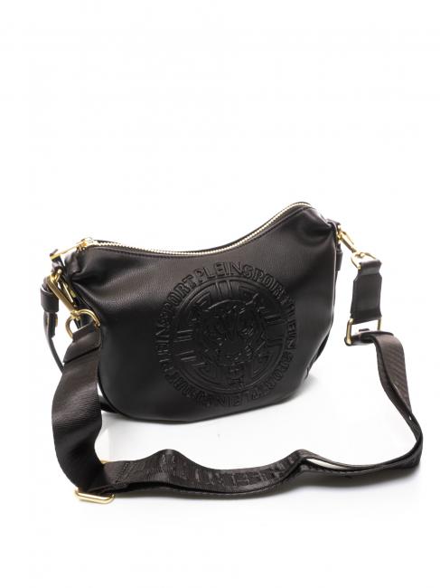 ATHENA Halbmondf&ouml;rmige Mini-Tasche Schwarz - Damentaschen