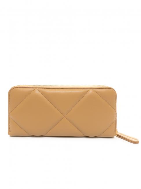 Geldb&ouml;rse Trapuntato Rei&szlig;verschluss herum helles Holz - Brieftaschen Damen