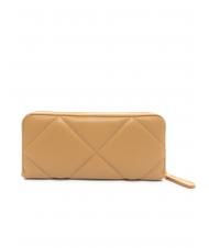 TWINSET Geldb&ouml;rse Trapuntato Rei&szlig;verschluss herum helles Holz - Brieftaschen Damen - 3