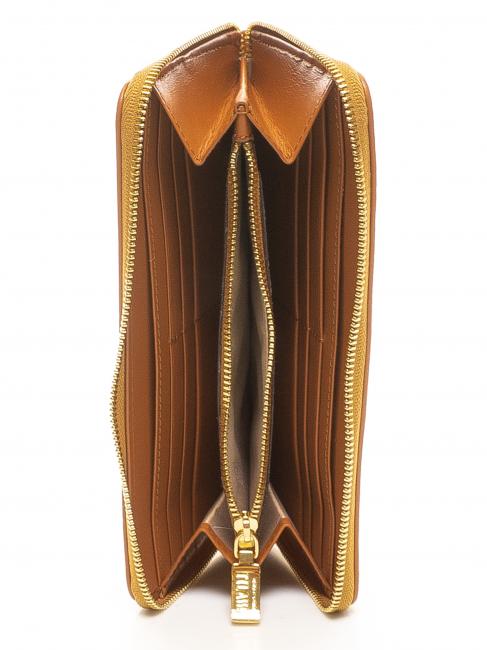 GEO CLASSIC Gro&szlig;e Brieftasche mit Rei&szlig;verschluss NAT&Uuml;RLICH - Brieftaschen Damen