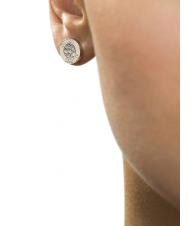 GUESS BUTTON LOGO AND CRYSTAL STUDS Ohrringe - Ohrringe