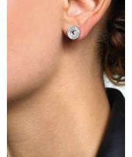 GUESS CLEAR CRYSTAL AND LOGO STUDS Ohrringe - Ohrringe