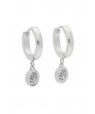 GUESS 4G CHARM AND CRYSTALS HUGGIES Ohrringe SILBER - Ohrringe - 3