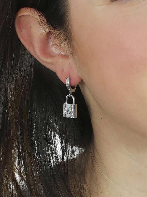 4G PADLOCK HUGGIES Ohrringe SILBER - Ohrringe