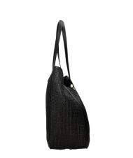 ERMANNO SCERVINO GIOVANNA Straw Einkaufstasche Schwarz - Damentaschen - 3