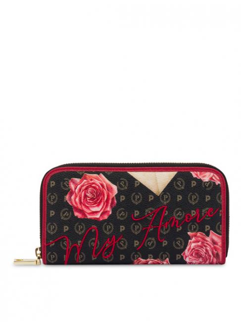 HERITAGE MY AMOR Gro&szlig;es Portemonnaie mit Rei&szlig;verschluss Schwarz - Brieftaschen Damen